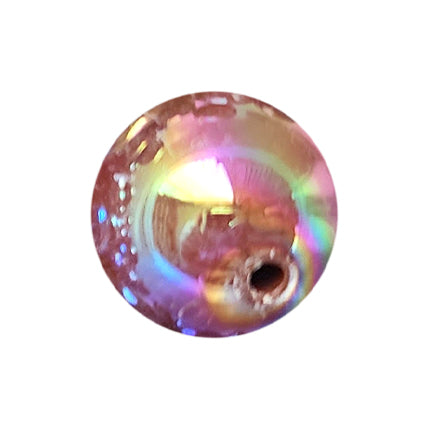 brown AB 20mm bubblegum beads