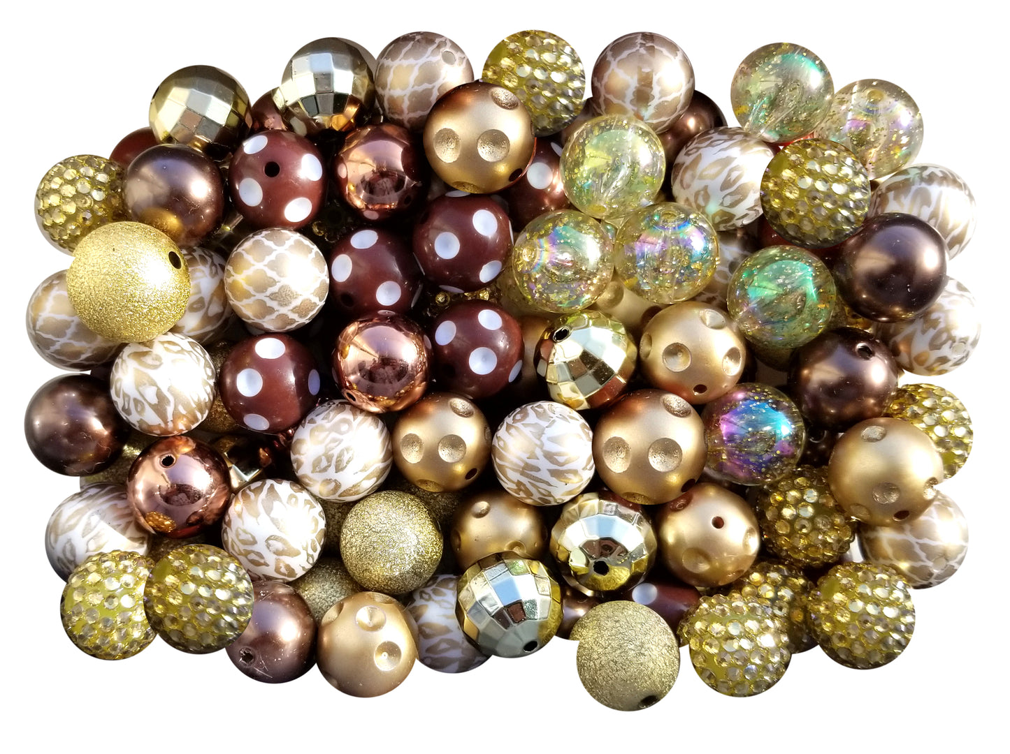 bubblegum bead starter kit mixed colors 20mm bubblegum beads