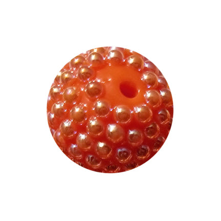 dark orange berry 20mm bubblegum beads