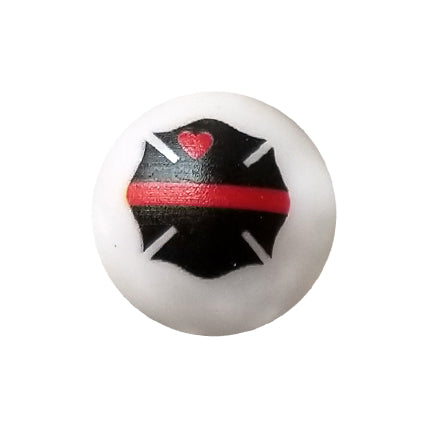 firefighter custom printed 20mm bubblegum beads