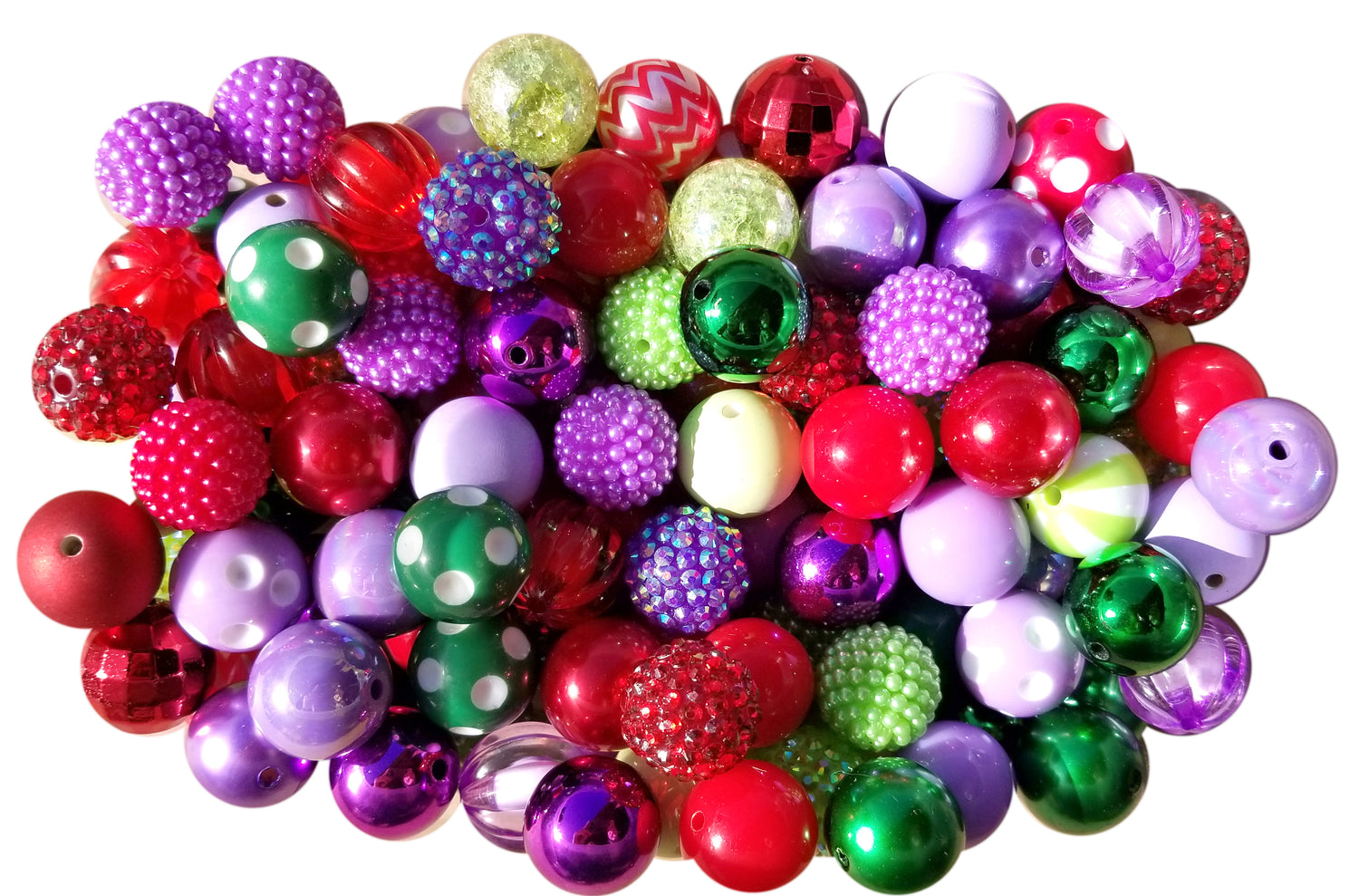 lil mermaid mixed 20mm bubblegum beads