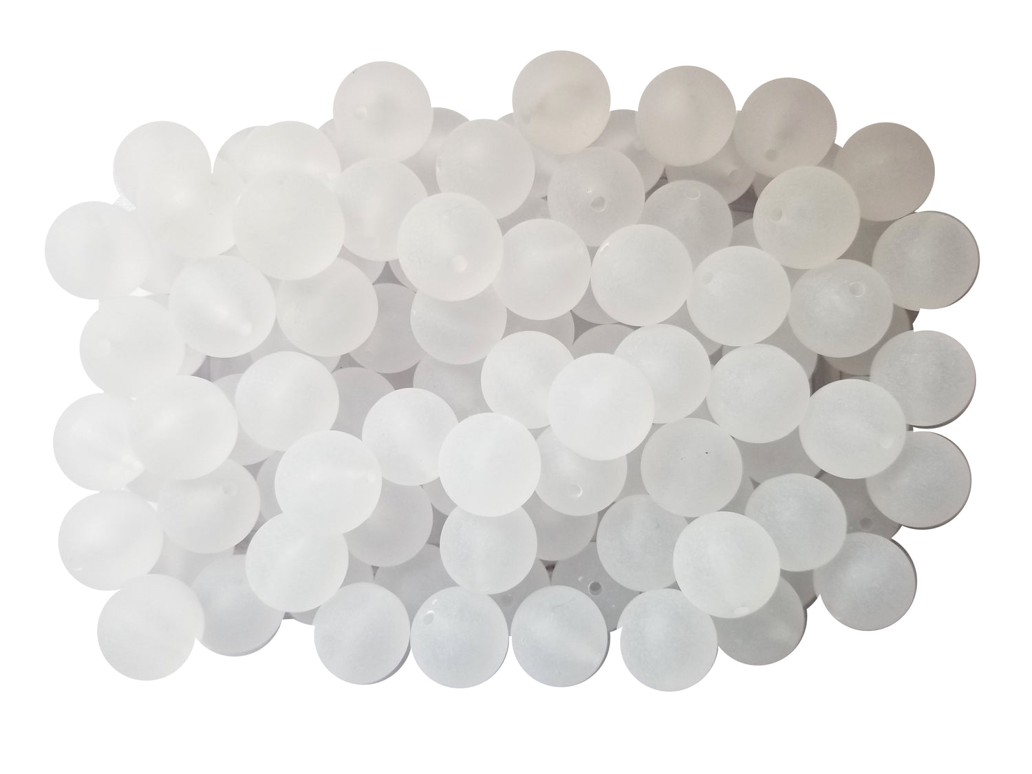 frost white 20mm bubblegum beads