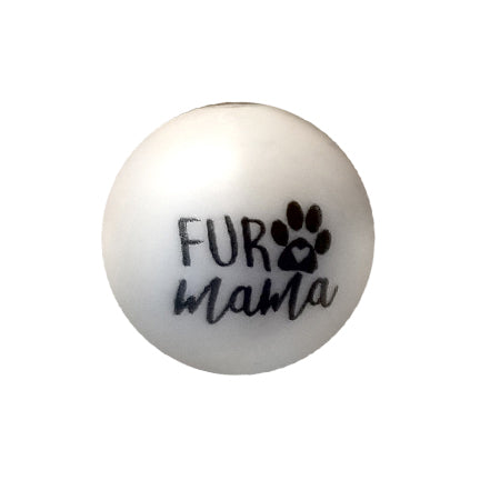 fur mama 20mm printed bubblegum beads