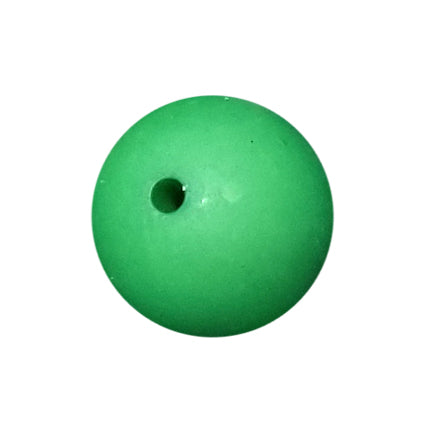 green matte 20mm bubblegum beads