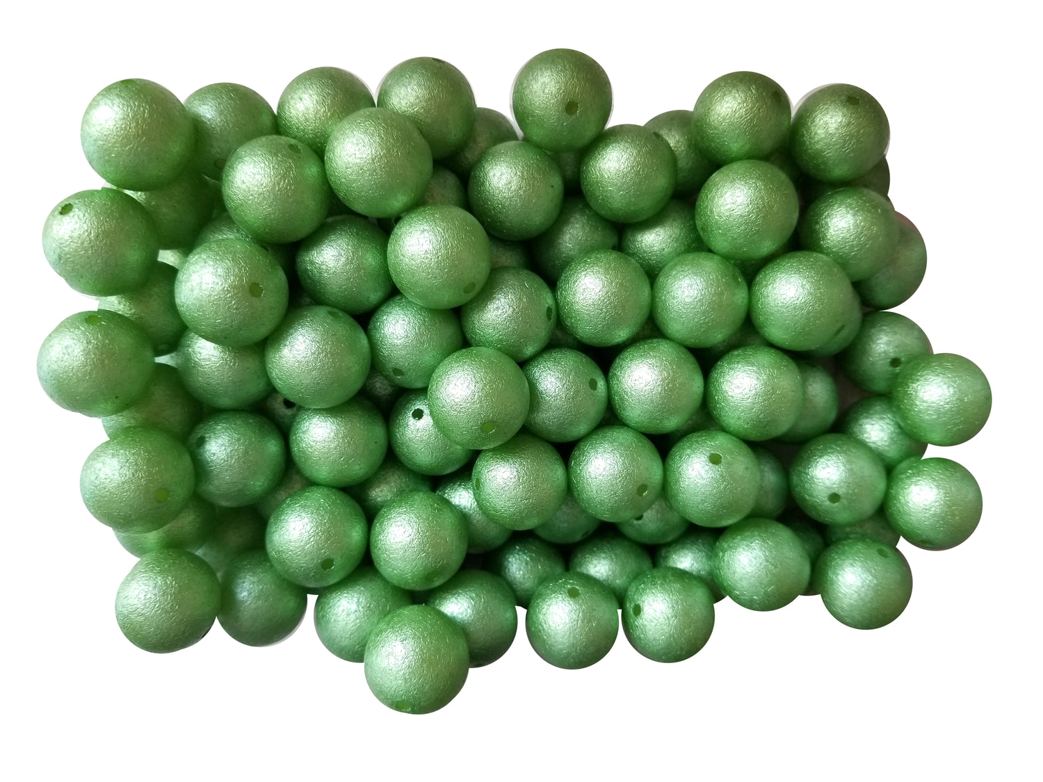 green wrinkle 20mm bubblegum beads