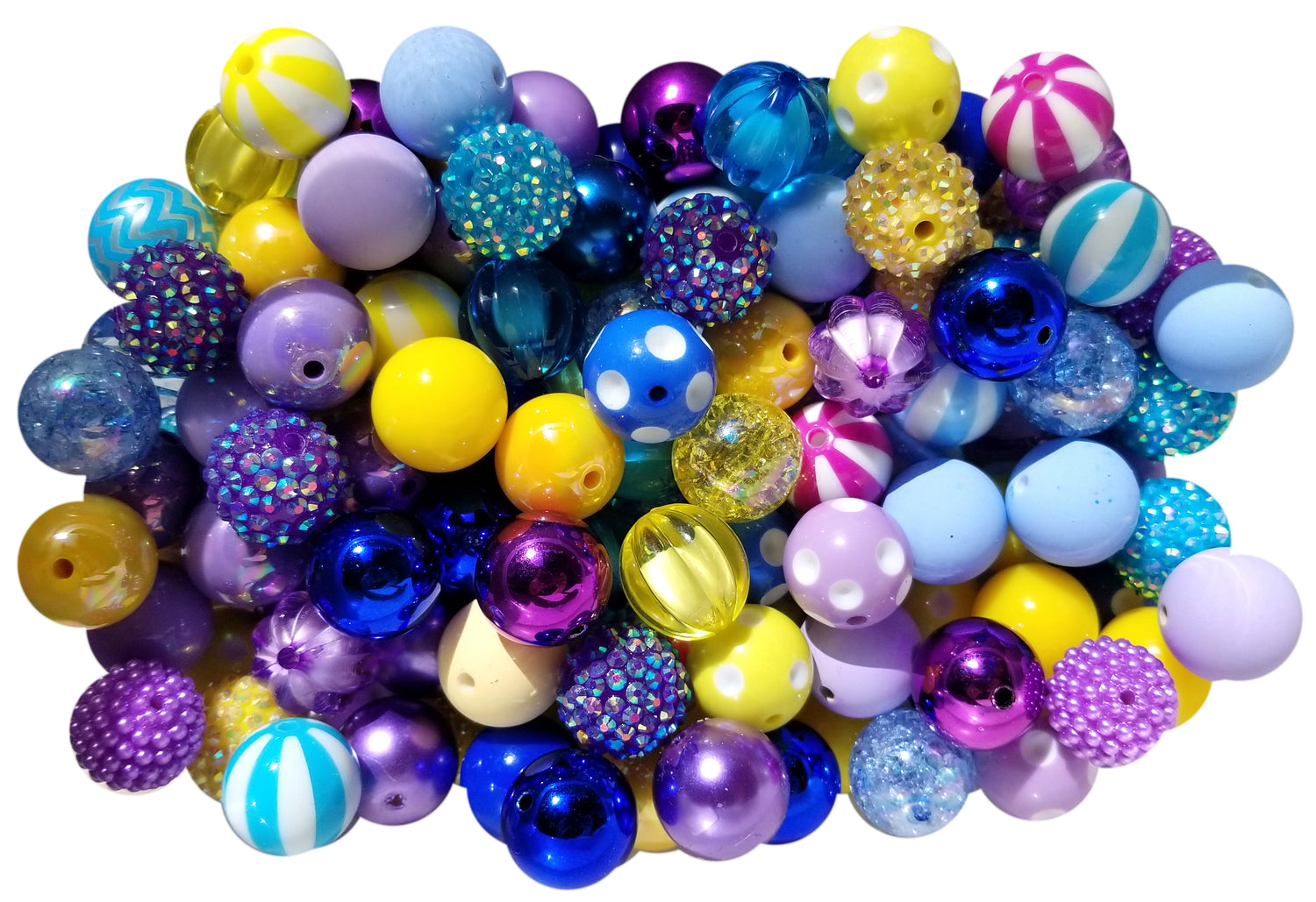 harvest moon mixed 20mm bubblegum beads