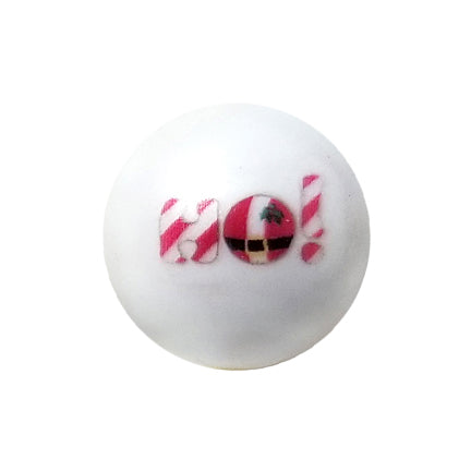 ho! ho! ho! 20mm printed bubblegum beads