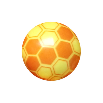 honeycomb beehive 20mm printed bubblegum beads