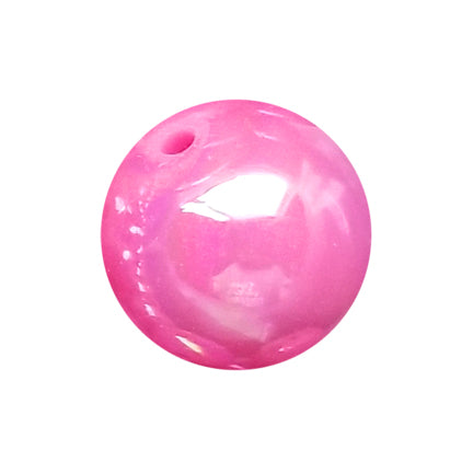 hot pink AB 20mm bubblegum beads