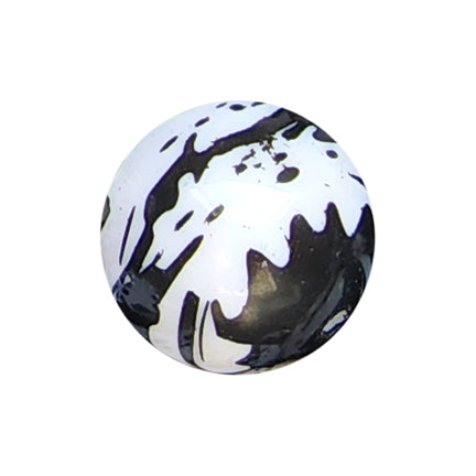 ink blots 20mm printed bubblegum beads