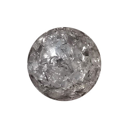 light gray crackle 20mm bubblegum beads