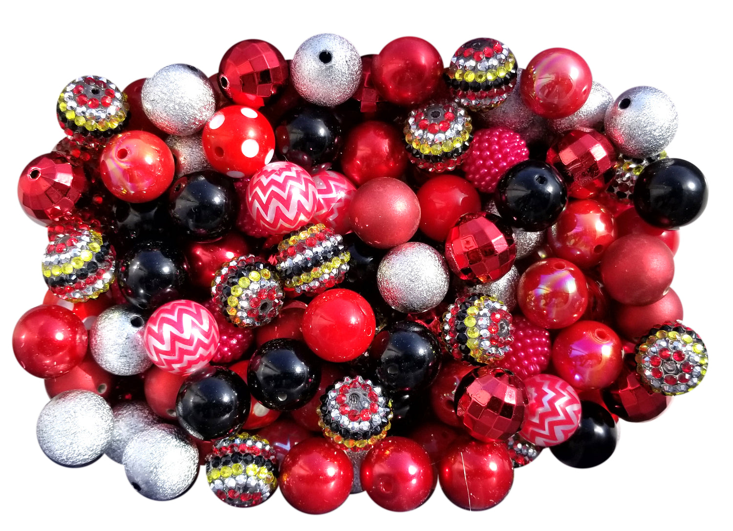 mickey mouse mixed 20mm bubblegum beads