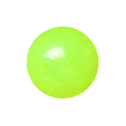 neon yellow glow in the dark 20mm bubblegum beads
