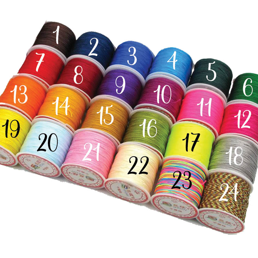 1mm nylon cord for stringing bubblegum beads