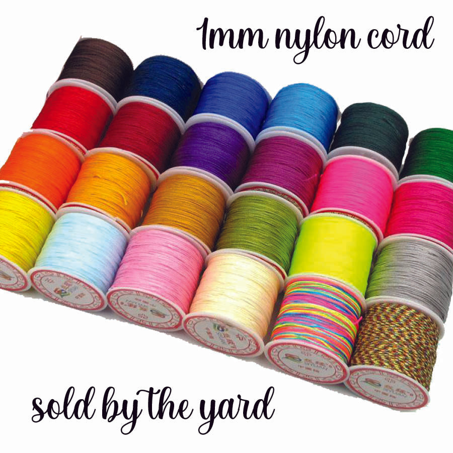 1mm nylon cord for stringing bubblegum beads
