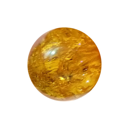 orange crackle 20mm bubblegum beads