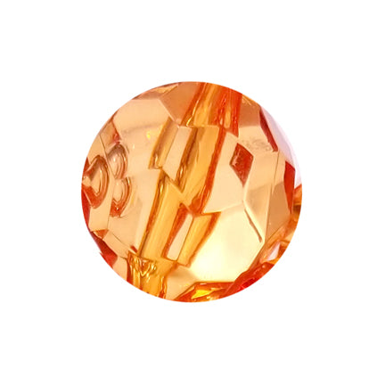 orange faceted 20mm bubblegum beads