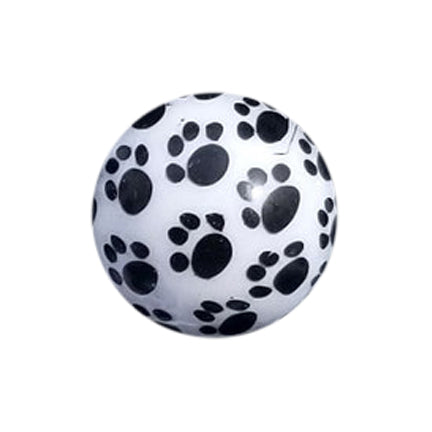 paw prints 20mm printed bubblegum beads