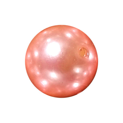 peach pearl 20mm bubblegum beads