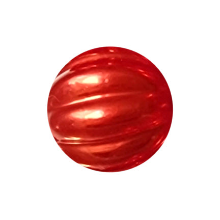 red pearl pumpkin 20mm bubblegum beads