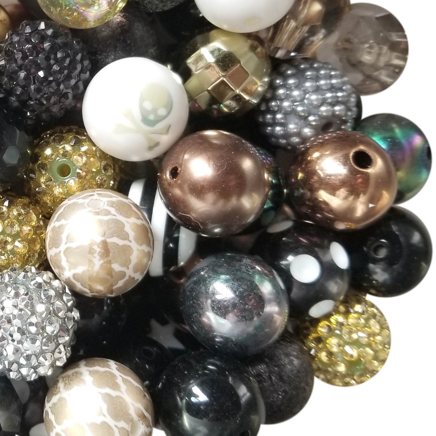 pirate's booty mixed 20mm bubblegum beads