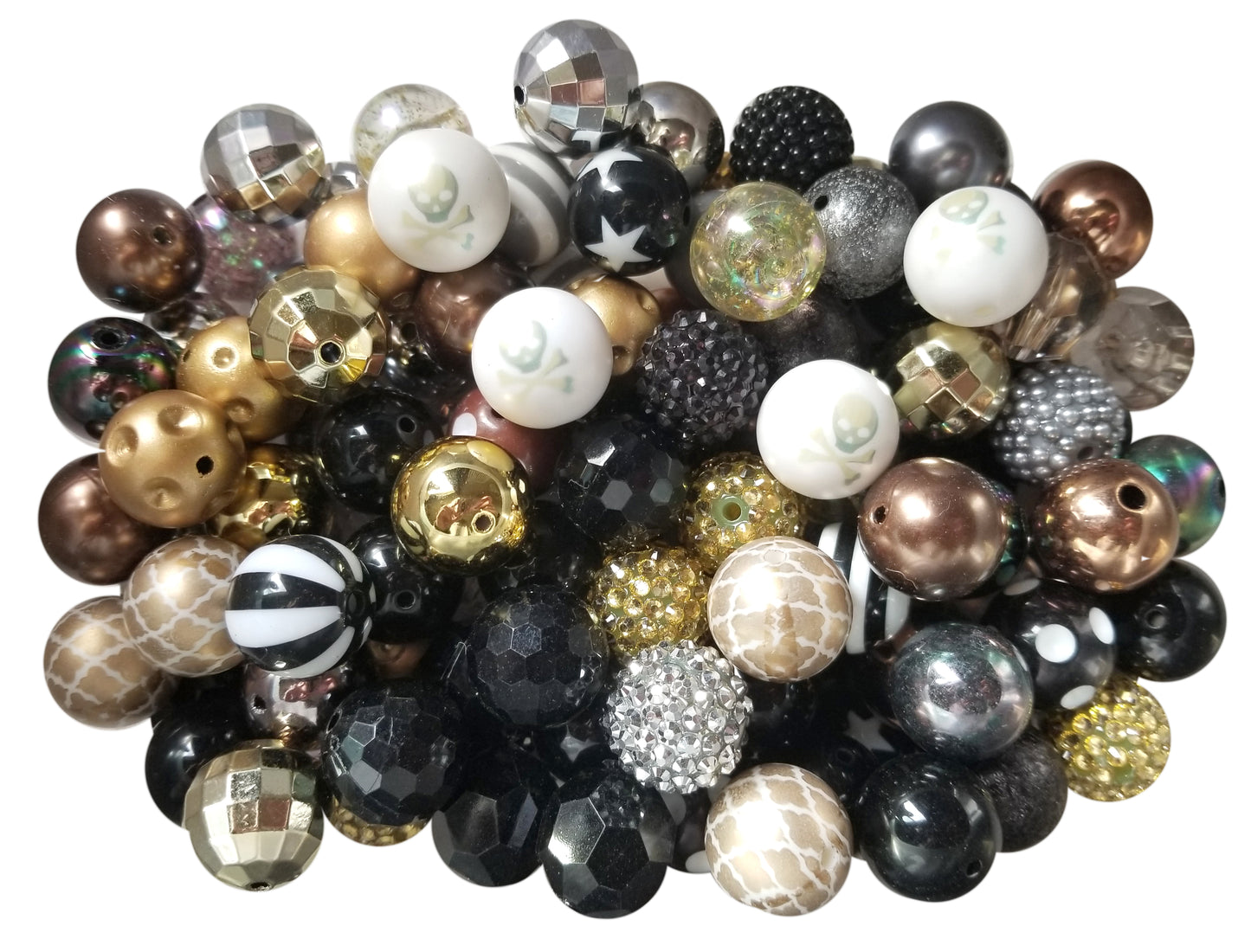 pirate's booty mixed 20mm bubblegum beads