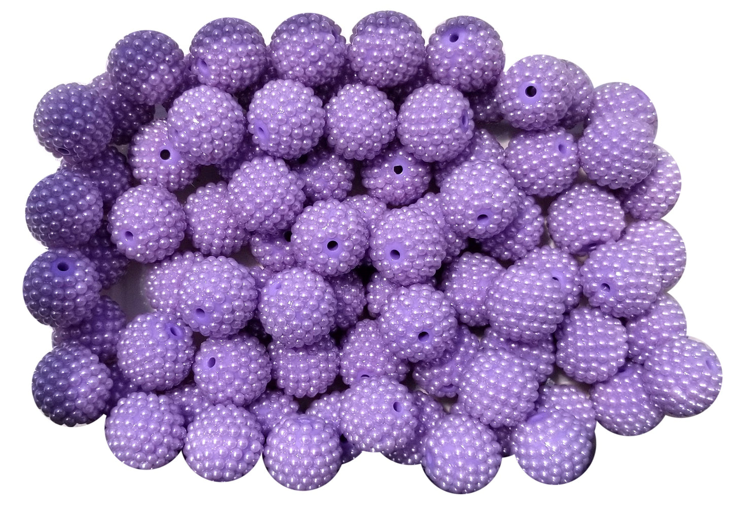 purple berry 20mm bubblegum beads