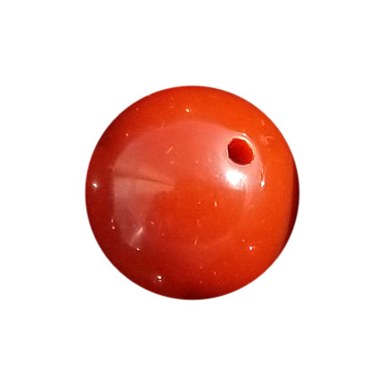 cedar brown plain 20mm bubblegum beads