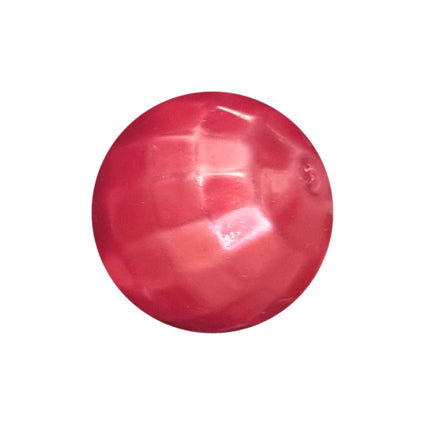 red pearl disco 20mm bubblegum beads
