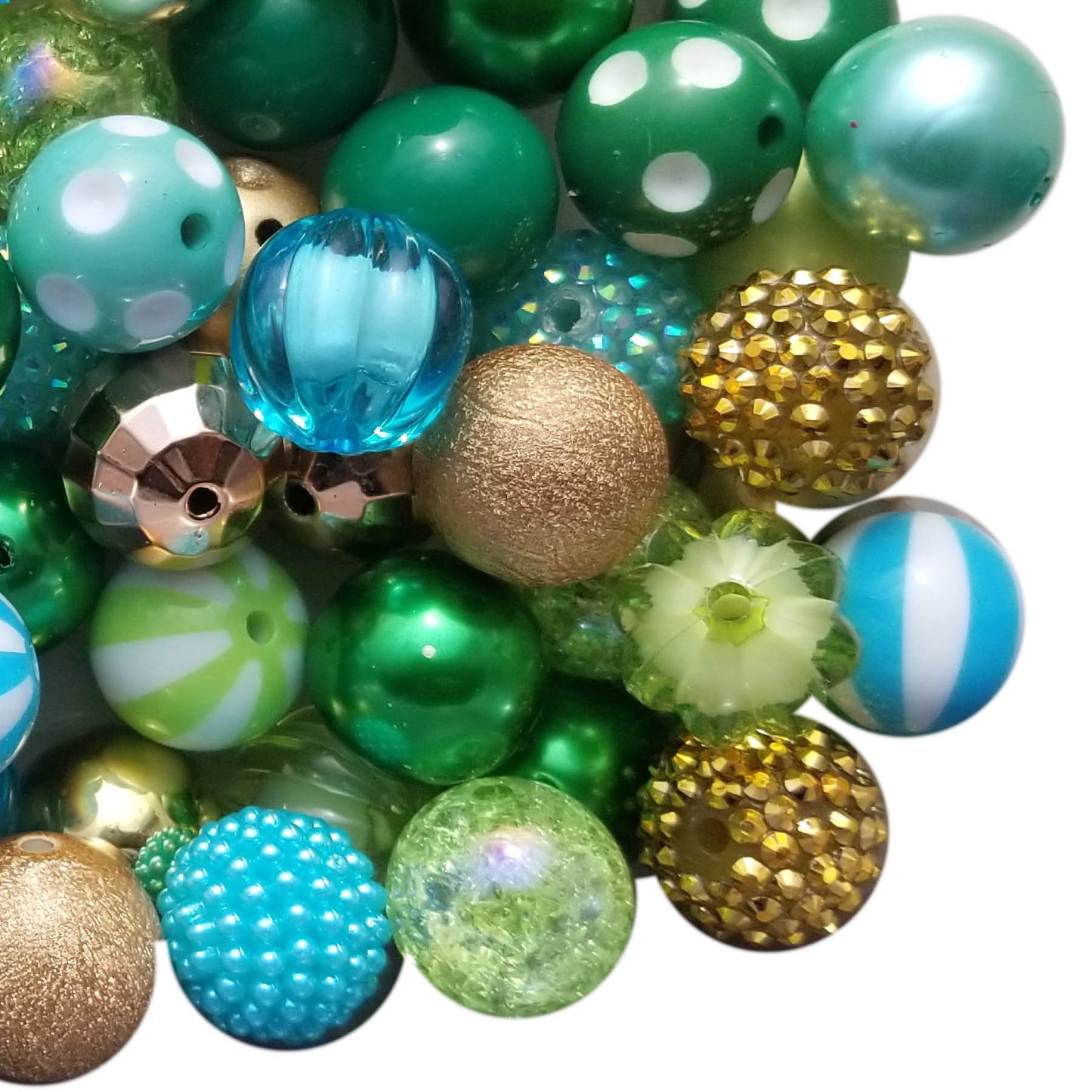 sea turtle mixed 20mm bubblegum beads