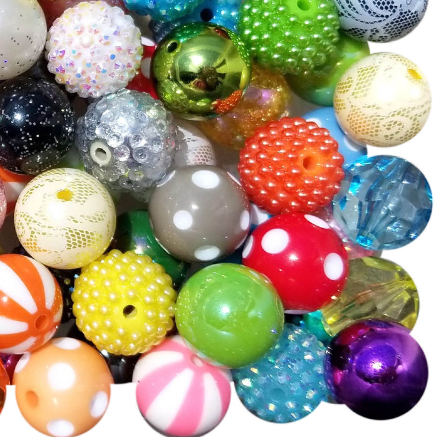 Ombre Rainbow bubblegum bead wholesale kit