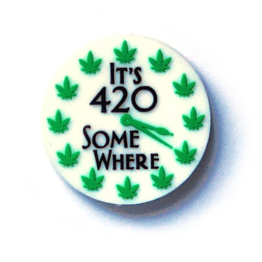 it's 420 somewhere silicone focal beads