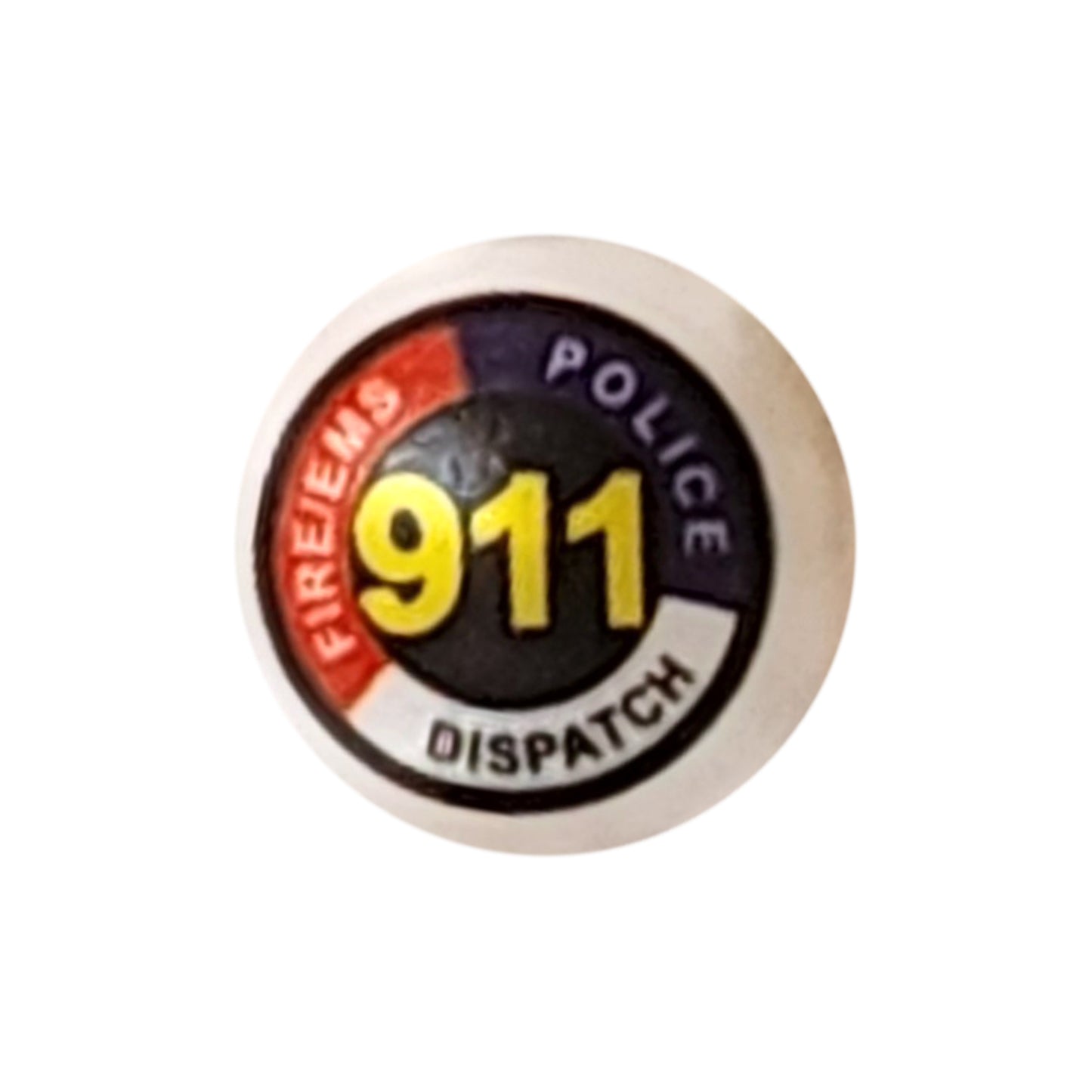 911 dispatcher 20mm printed bubblegum beads