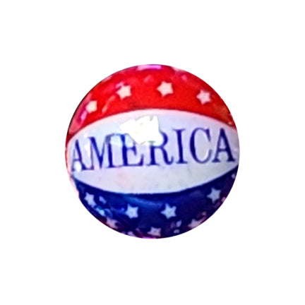 america AB 20mm printed bubblegum beads