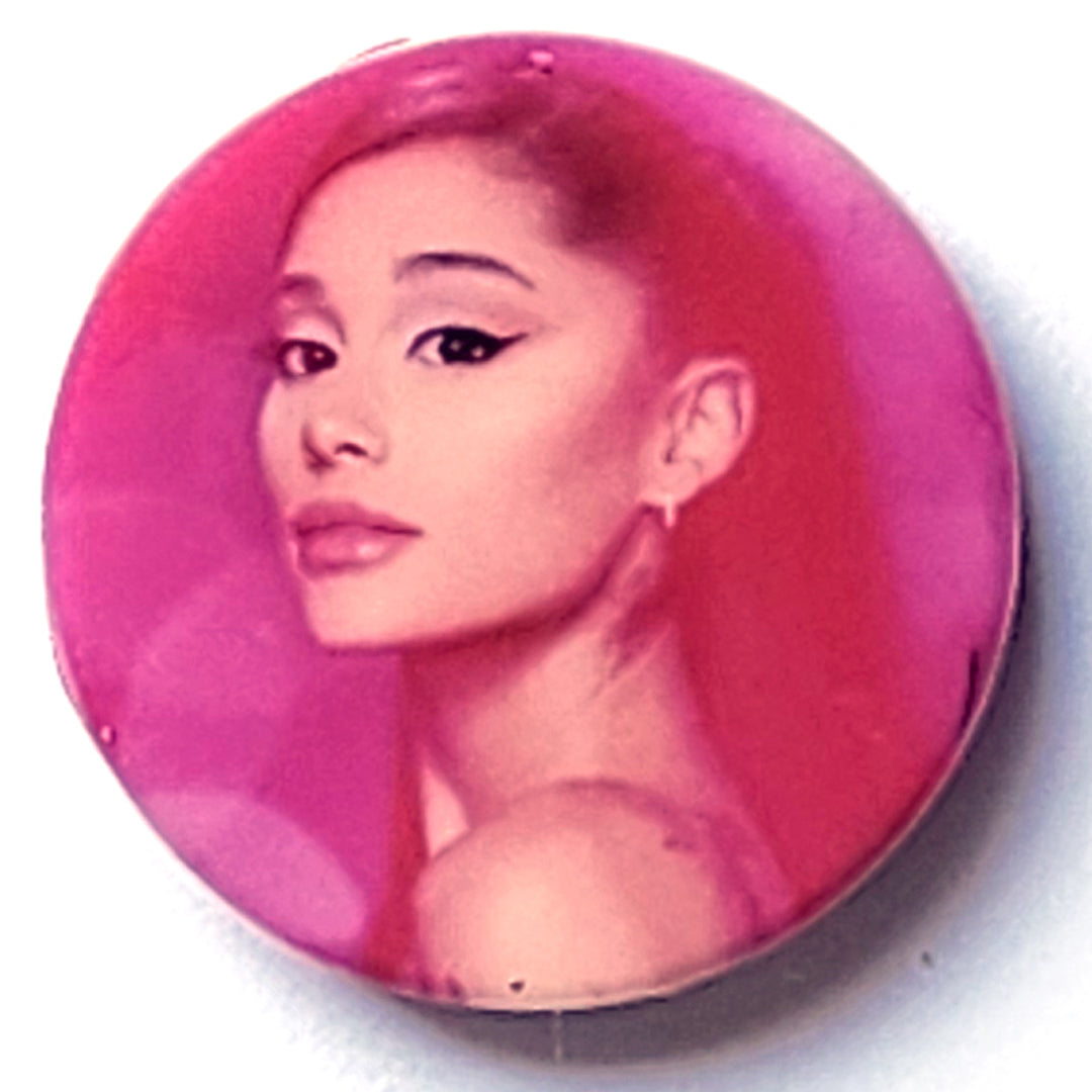 ariana grande custom printed silicone focal beads