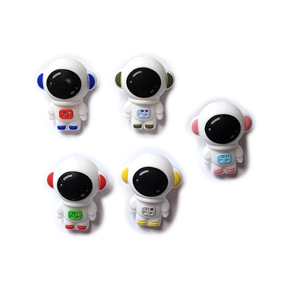 astronaut silicone focal beads
