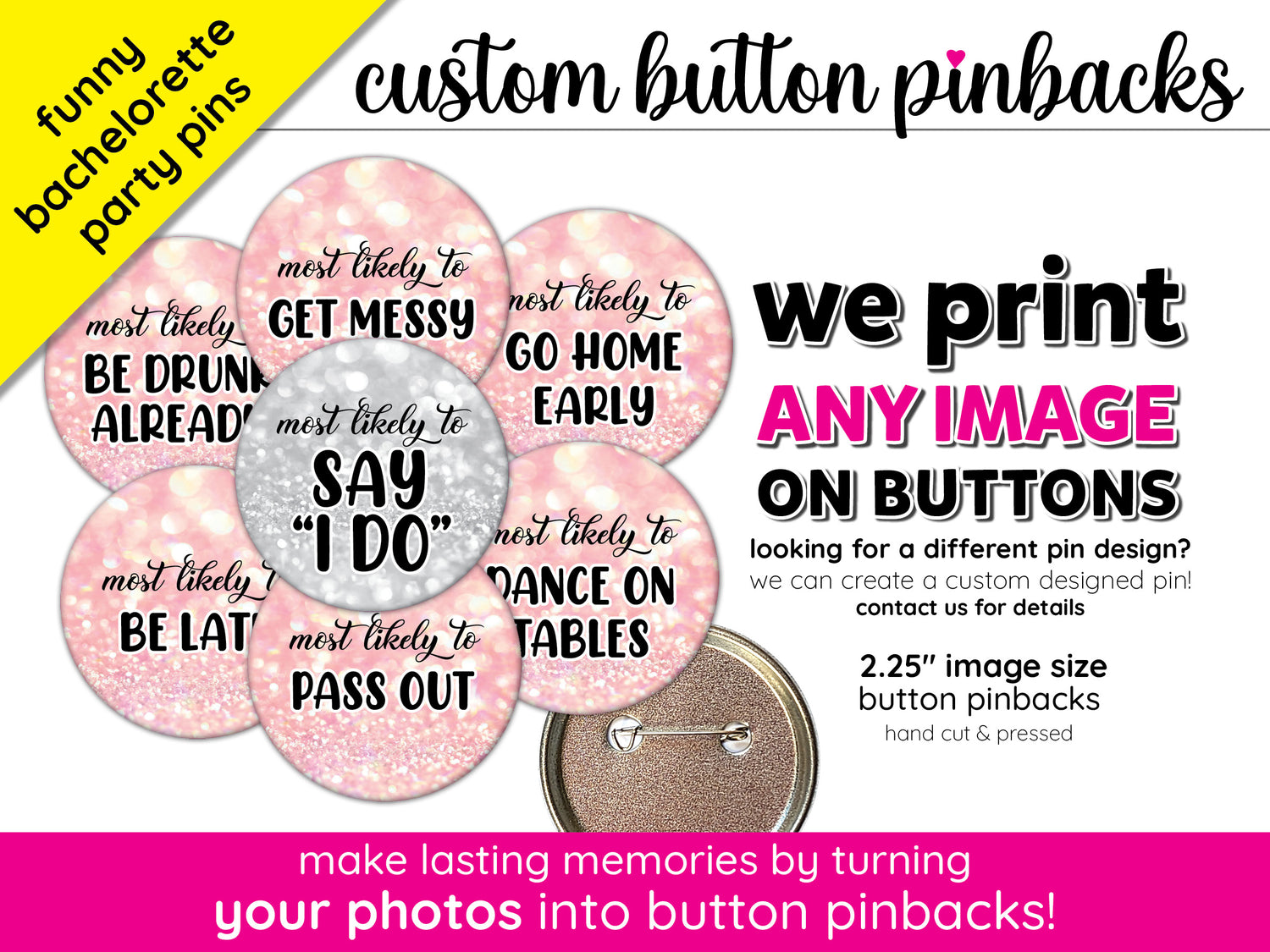 Diy Bachelorette Party Pins 23 Fun & Hilarious Bachelorette Party