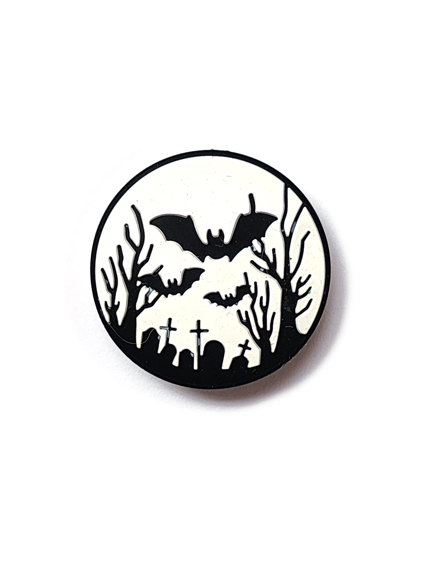 bats in graveyard silicone focal beads