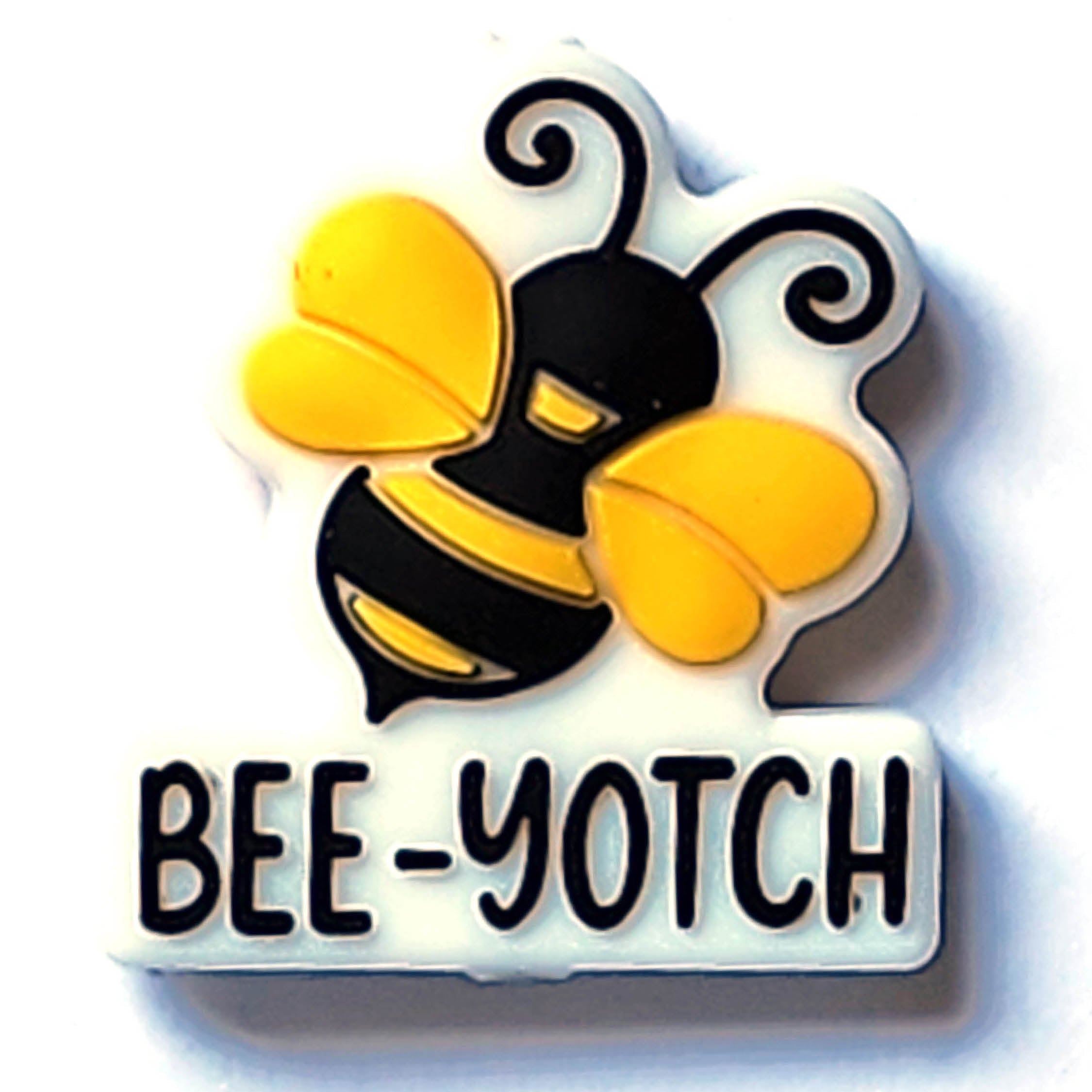 bee-yotch silicone focal beads – Bubblegum Beads AZ