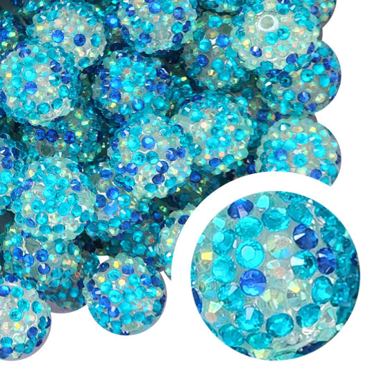 bejewled rhinestone 20mm bubblegum beads