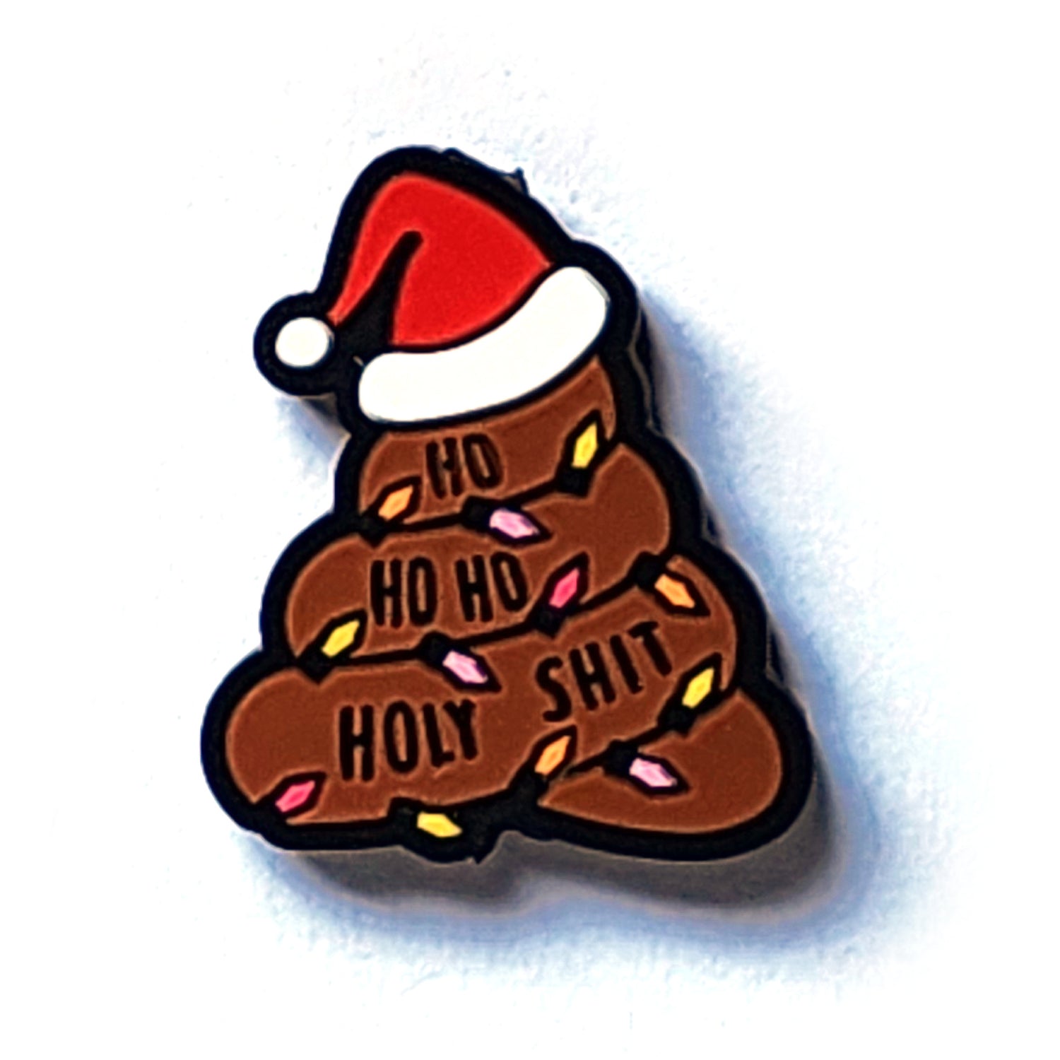 christmas poop ho ho ho holy shit silicone focal beads