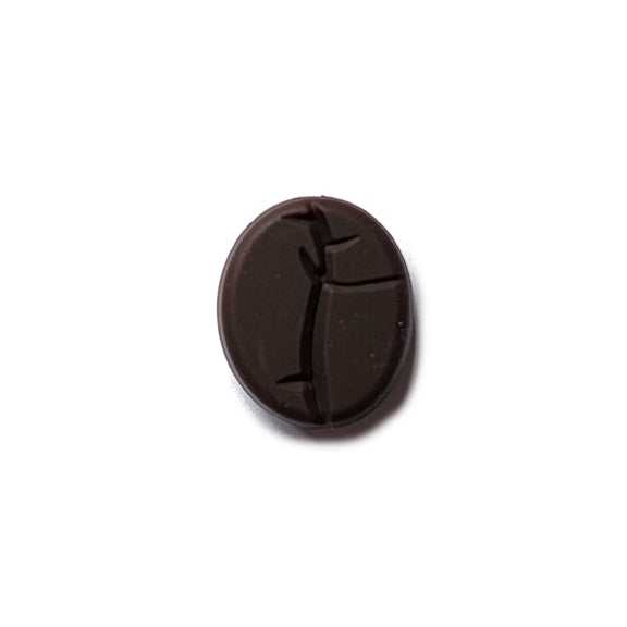 coffee bean silicone focal beads