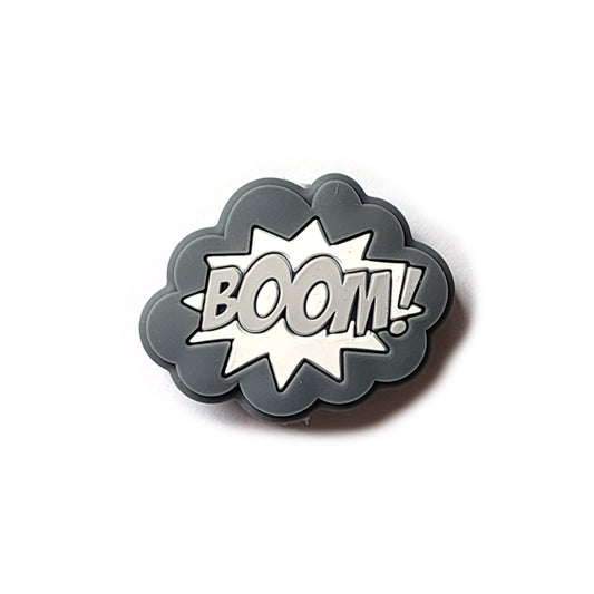 comic book boom silicone focal beads