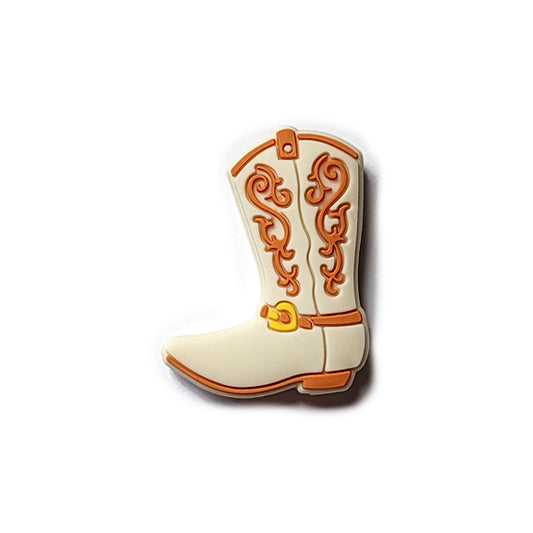 cowboy boot silicone focal beads