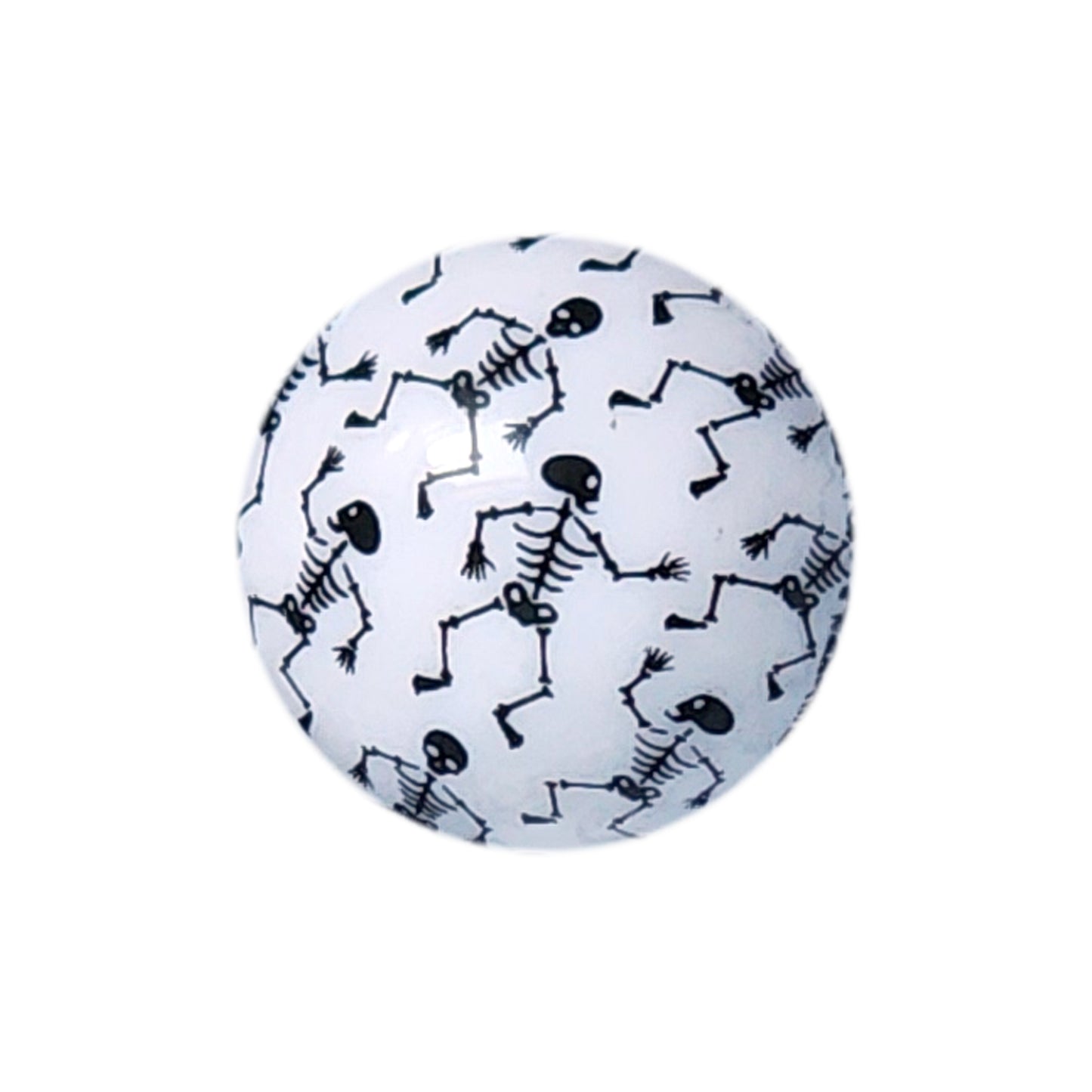 dancing skeletons 20mm printed wholesale bubblegum beads