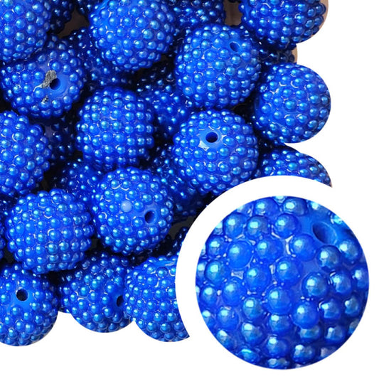 dark blue berry 20mm bubblegum beads