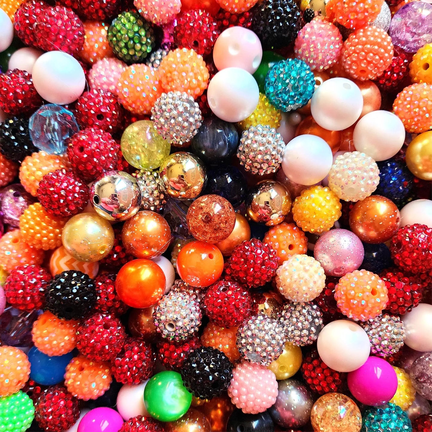 20mm bubblegum bead mixed bead bulk destash starter kit