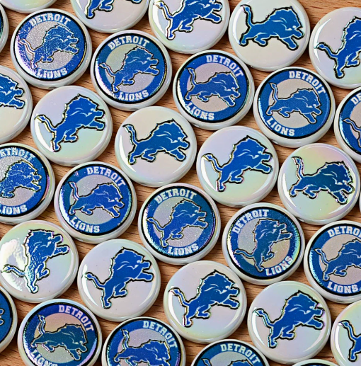 24mm nfl team logos custom printed wholesale acrylic focal beads