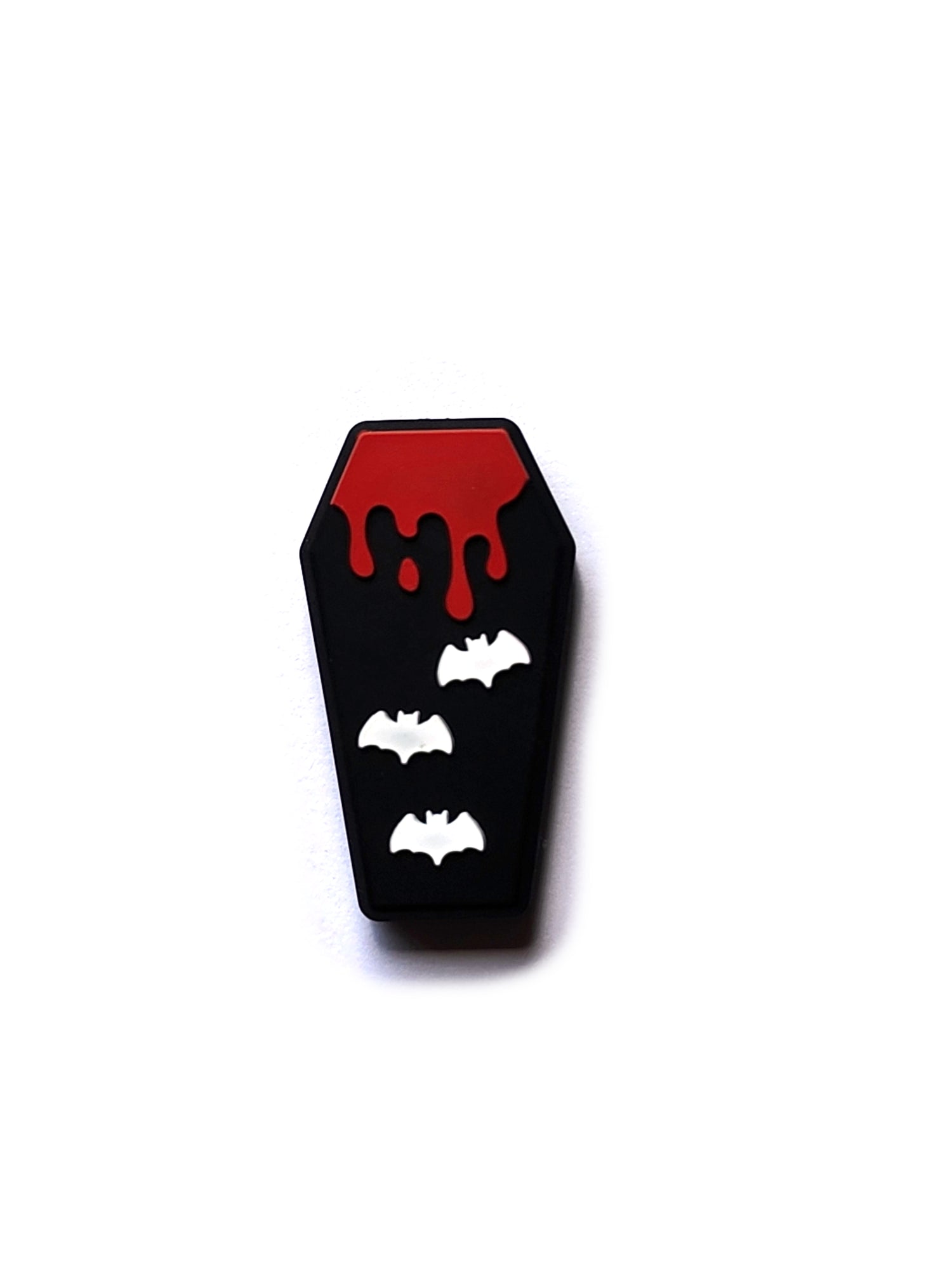 dracula coffin silicone focal beads