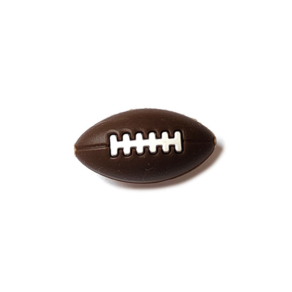 football silicone focal beads